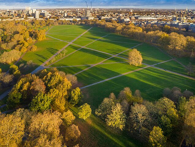 Best City to live: An aerial view of London's Hyde Park