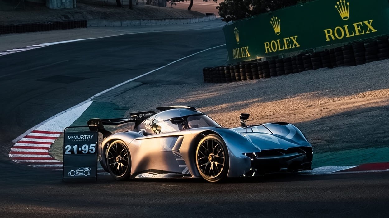 British electric fan car sets records at iconic US track