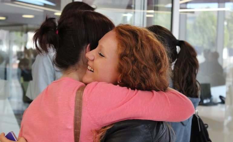 Wandsworth A Level results celebration, students embracing their success and achievements in local schools