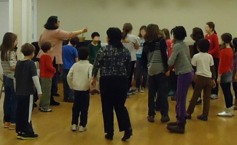 Children participating in youth activities in Kensington and Chelsea, UK.