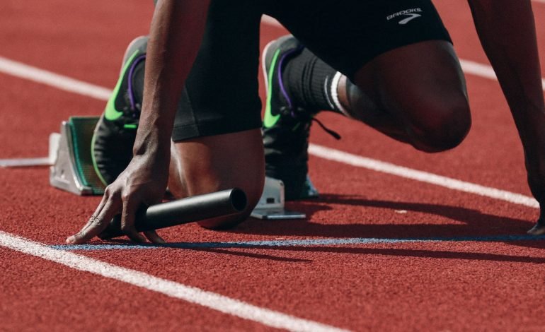 a sprinter on their mark