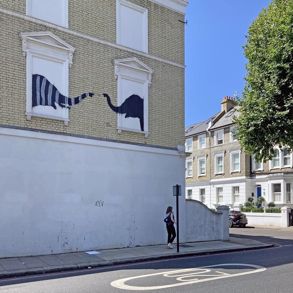 Banksy’s Elephants in Chelsea Restored After Vandalism