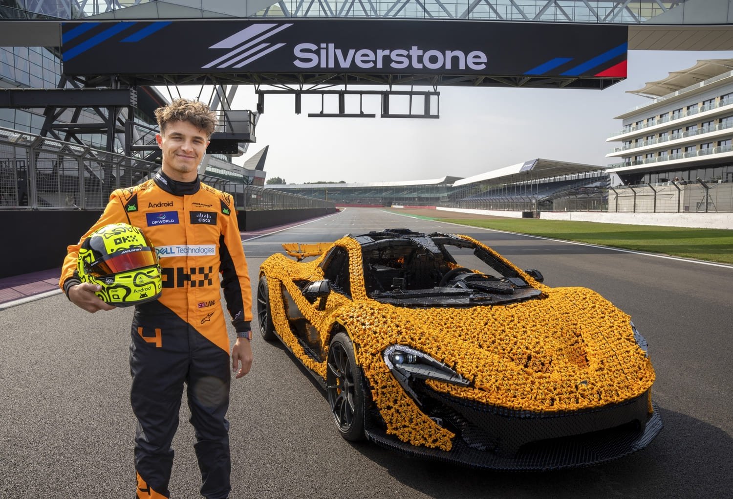 LEGO McLaren P1 laps Silverstone