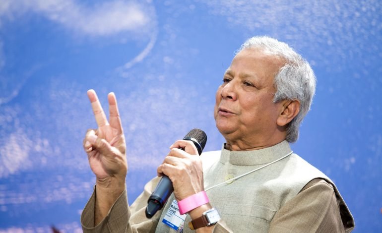 Muhammad Yunus, leader of Bangladesh’s interim government, speaks on reforms after Sheikh Hasina’s ousting amidst political transition.