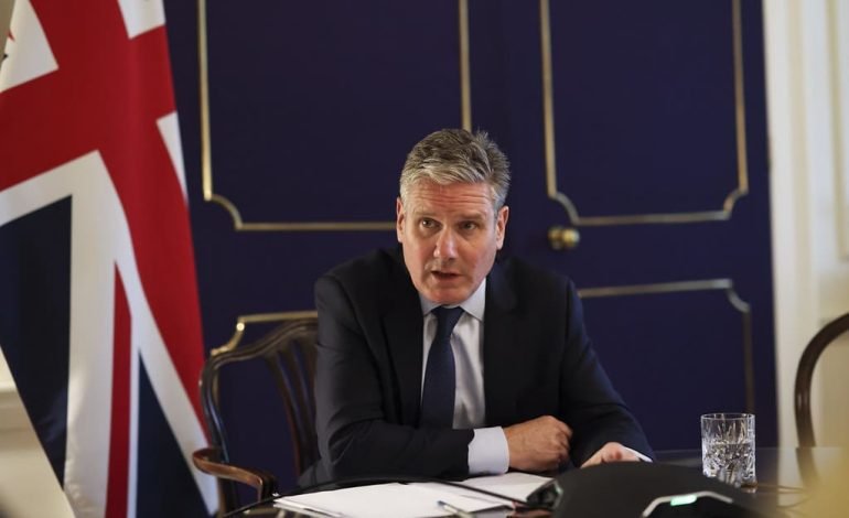Sir Keir Starmer discusses UK stance on Ukraine conflict, urging Russia to end the war.