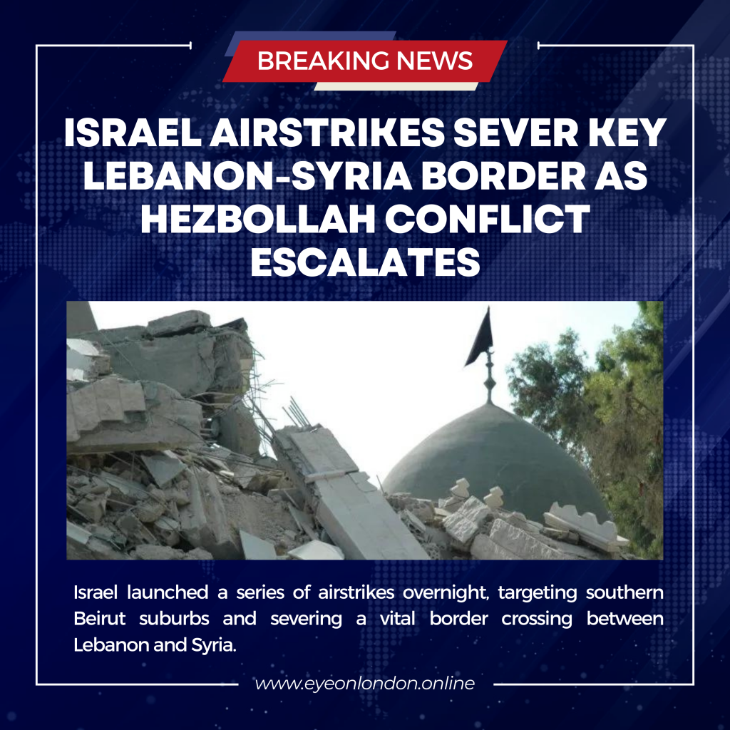 Israel Airstrikes Sever Key Lebanon-Syria Border as Hezbollah Conflict Escalates