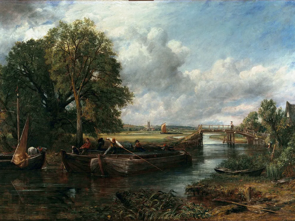 1. View on the Stour Near Dedham, John Constable, 1822 The Huntington Library, Art Museum and Botanical Gardens