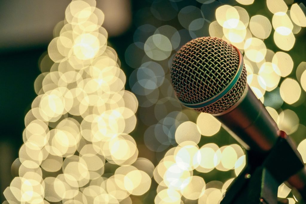 Karaoke by candlelight at Christmas