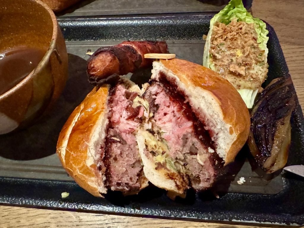 the Larry Lamb Gavin and Stacy Christmas Three Bird Burger