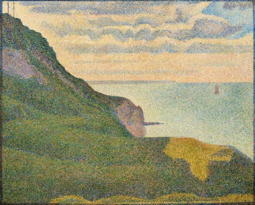 Georges Seurat and his Seascape at Port en Bessin, Normandy (1888), featured in The Courtauld’s Seurat and the Sea exhibition in London.