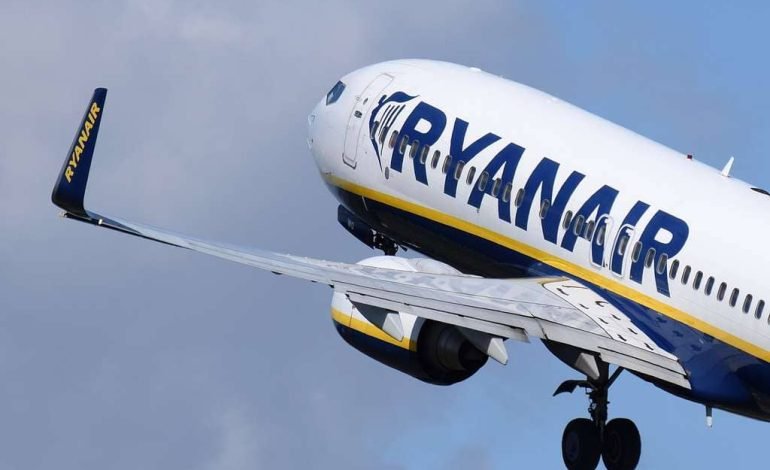 Ryanair introduces new summer 2025 routes with Boeing 737 800 taking off from London.