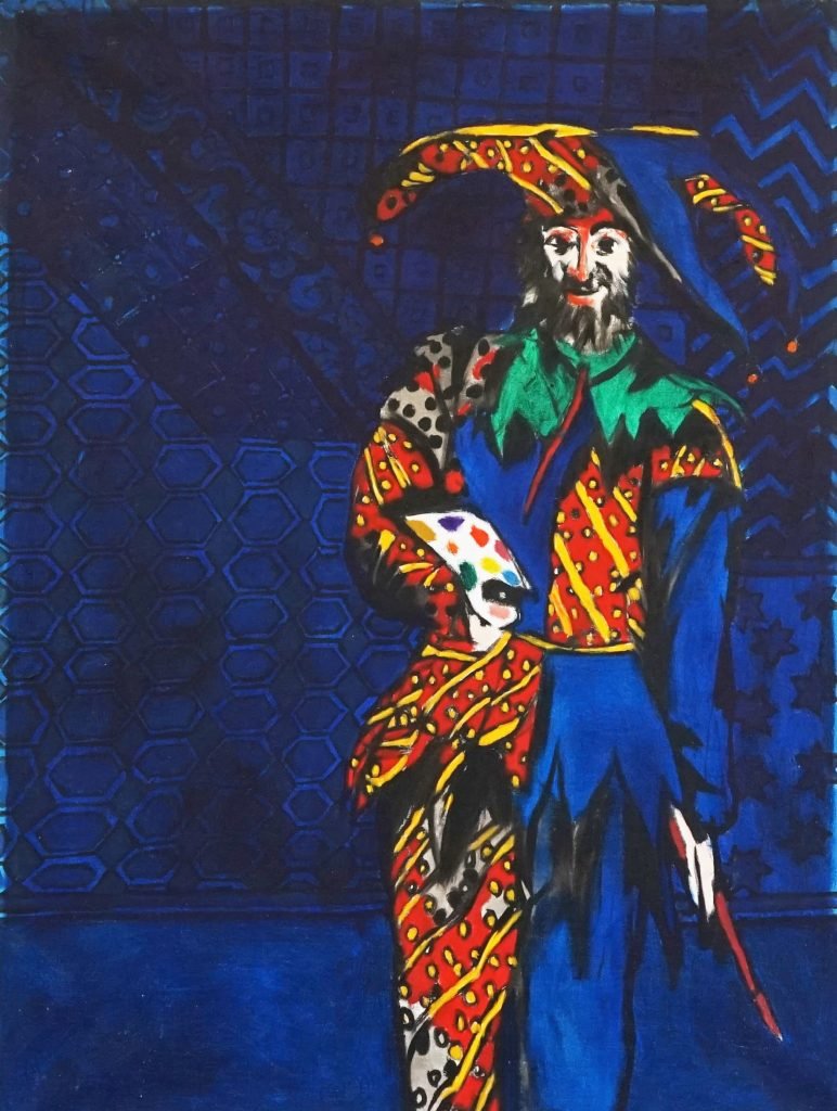 The Clown Of Manorbier 1991 oil on canvas 91 x 122 cm 01