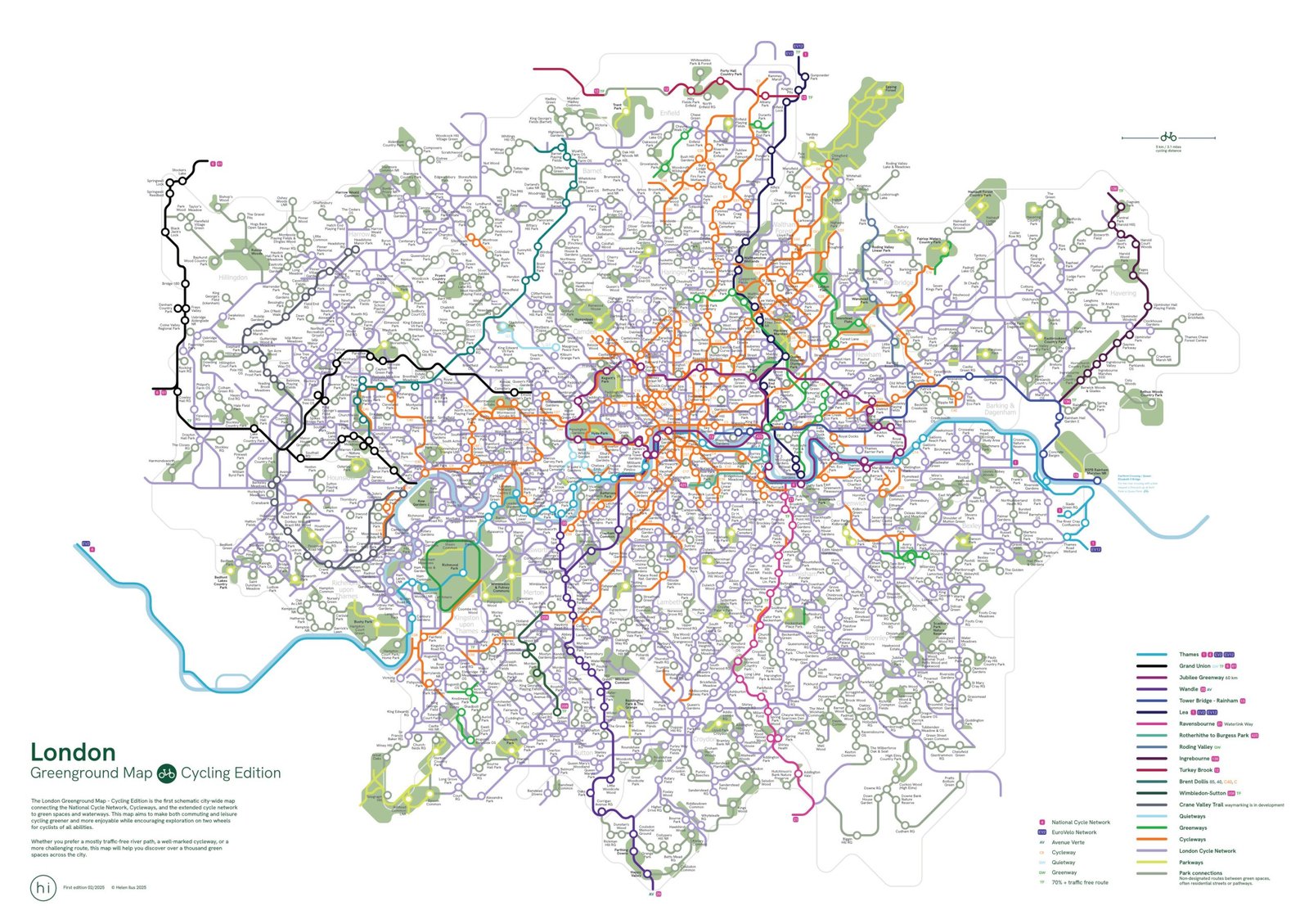 Cycling in London Just Got Easier With This Updated Green Route Map