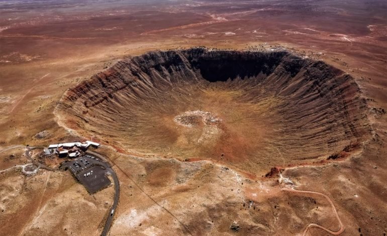 impact crater on earth
