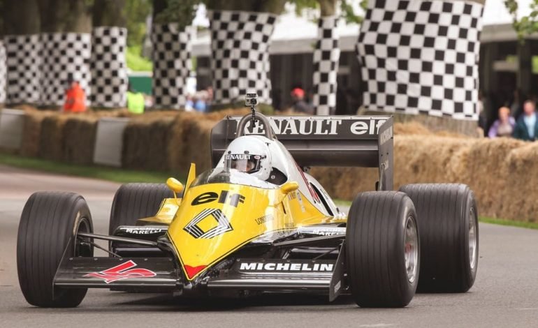 Alain Prost RE40 F1 car at Goodwood