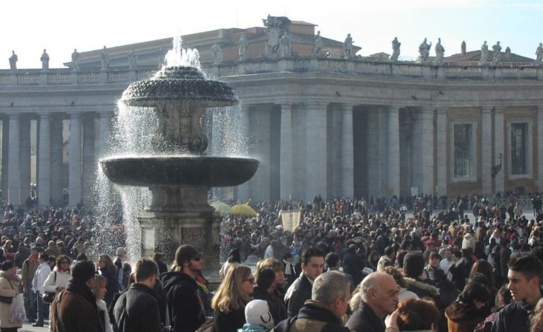 Crowds gather in St Peter’s Square ahead of Pope Francis's funeral
