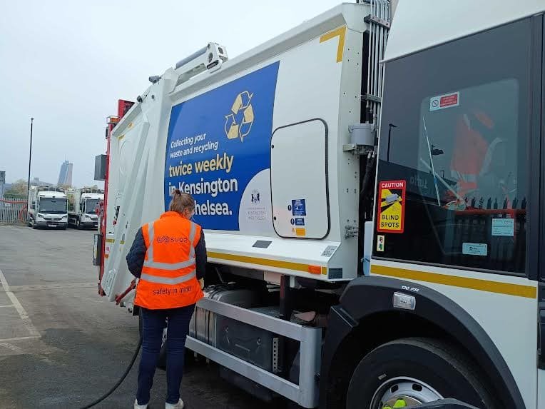 Kensington and Chelsea bin lorries switch to vegetable oil in push for greener borough