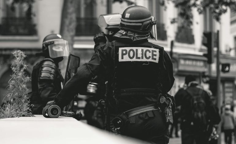 american police in riot gear