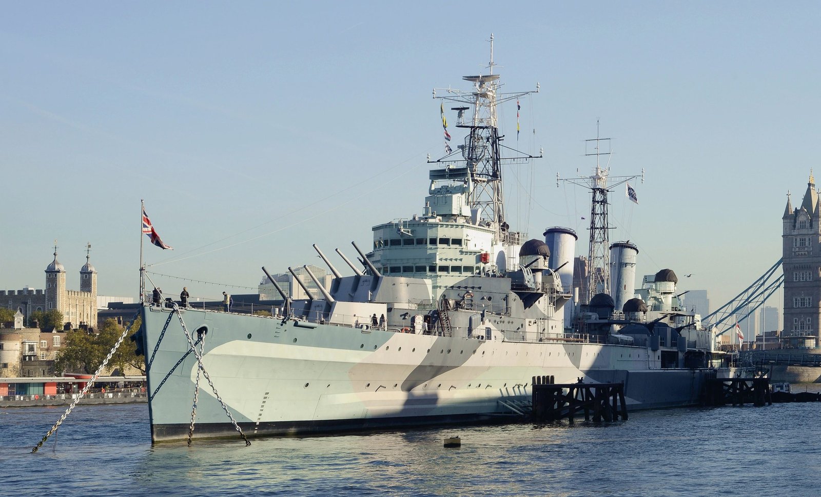 City cadets prepare for VE Day on board HMS Belfast