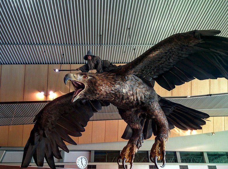 Hobbit-themed eagle sculptures to be removed from New Zealand airport