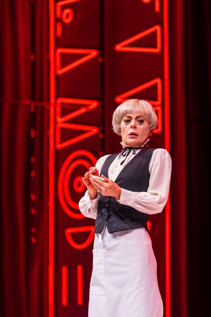 Tracie Bennett (Woman) in Here We Are at the National Theatre. Photographer Marc Brenner 00911 copy