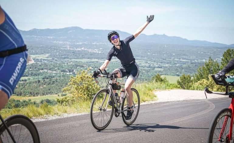 Victoria Gomez at the IRONMAN 70.3 in Aix en Provence, France