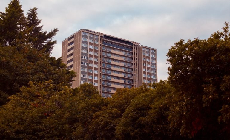 apartment block in london