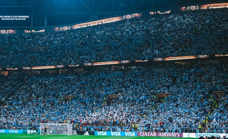 argentina fans at a world cup match