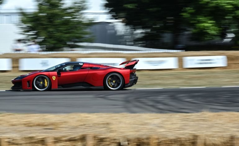 ferrari f80 at goodwood festival of speed