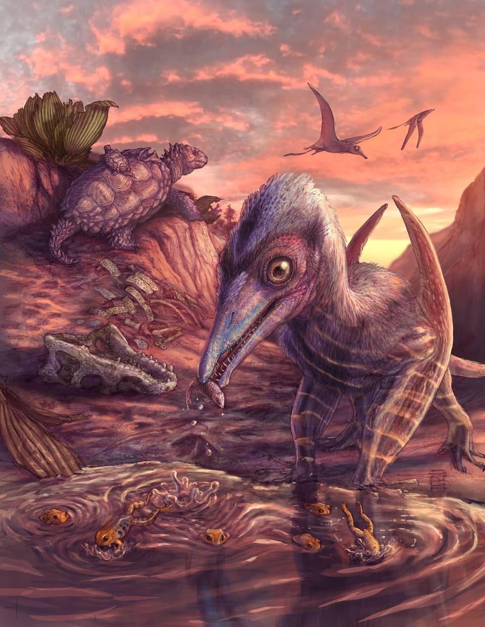 Pterosaur, oldest in North America, uncovered