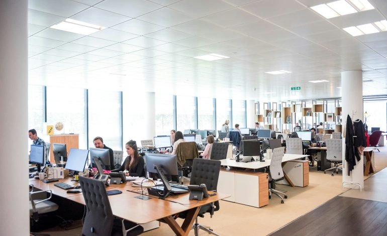 open plan office