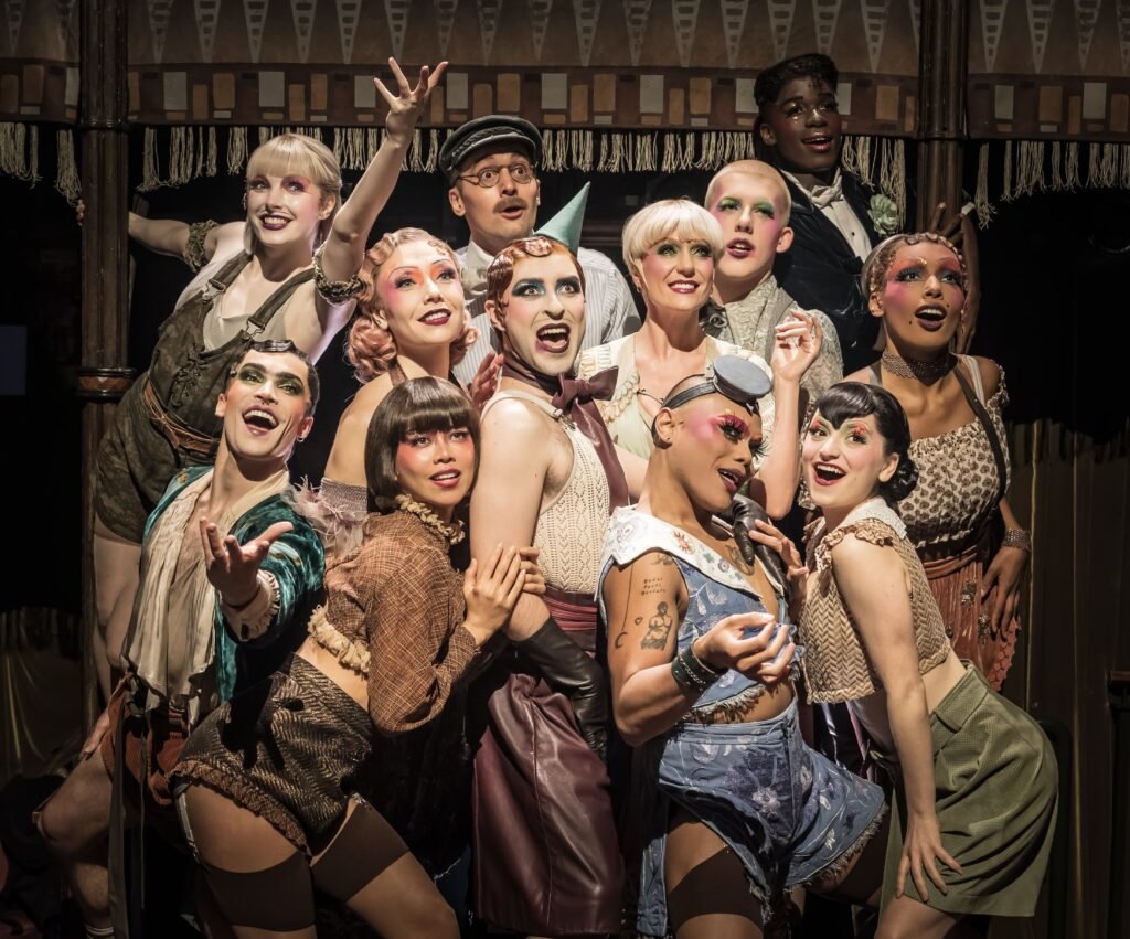 CABARET. Rob Madge (The Emcee) and Company. Photo Marc Brenner copy