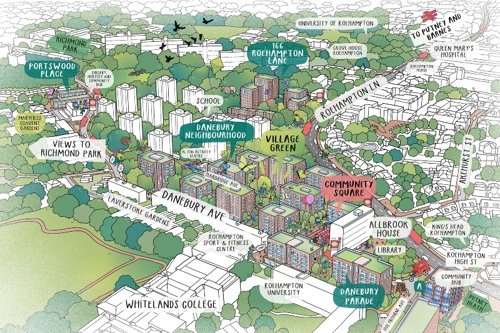 drawing of the Alton Estate renewal plans