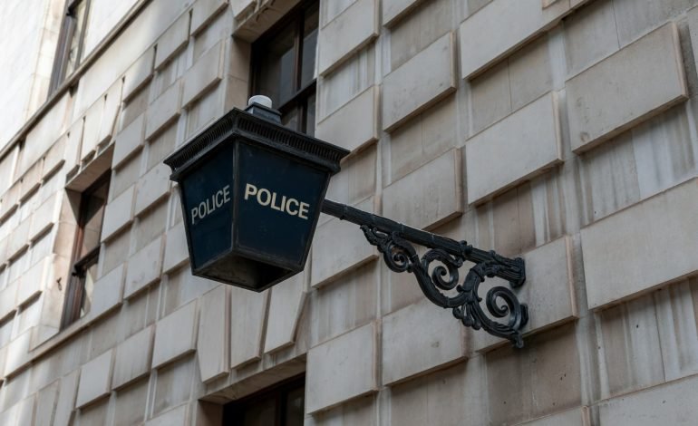 old London police station