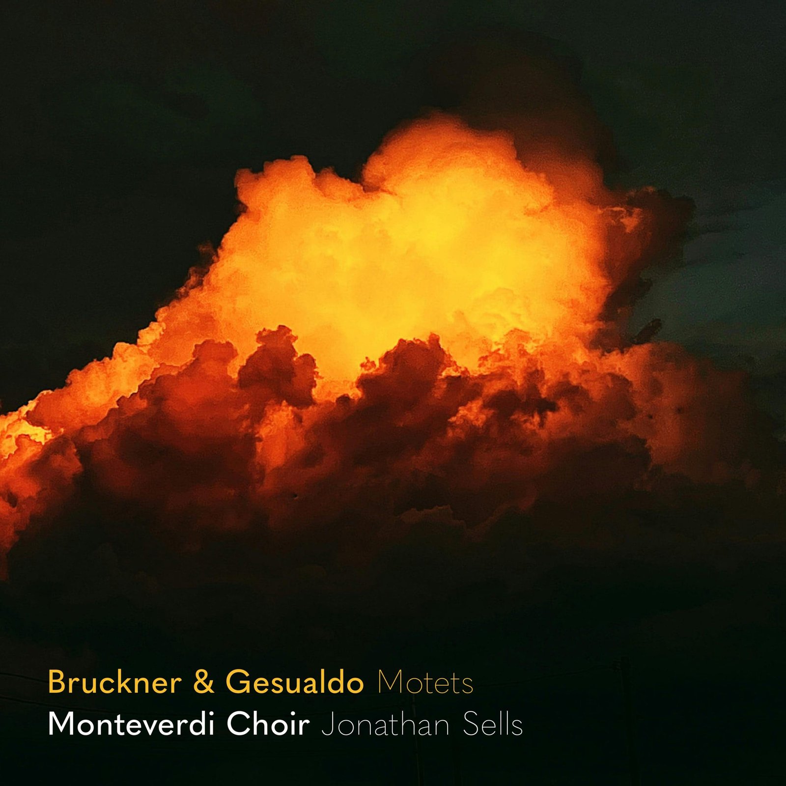 Bruckner & Gesualdo Motets album cover — Monteverdi Choir, Jonathan Sells, Monteverdi Productions SDG736