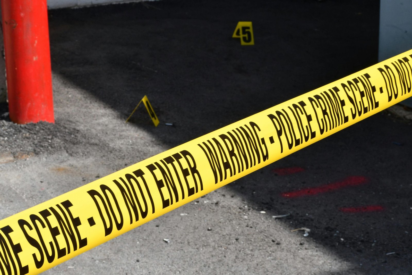 Lewisham murder investigation – police crime scene tape at Brockley Road, Lewisham