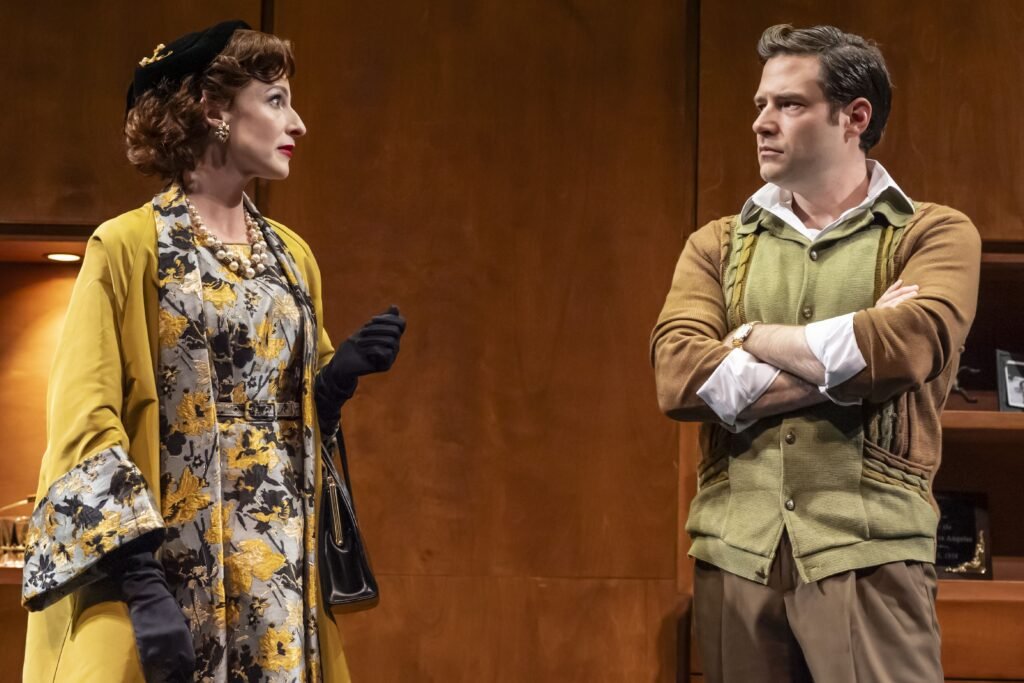 Rosalie Craig (June Levant) & Ben Rappaport (Jack Parr). Credit Johan Persson copy