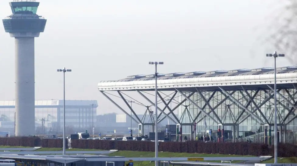 Stansted Airport train cancellations at the terminal and control tower