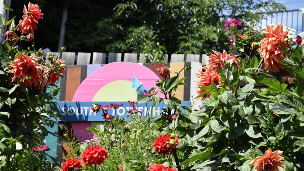TfL In Bloom South Tottenham Best in Show garden 2025 with colourful flowers