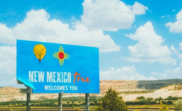 new mexico welcome sign