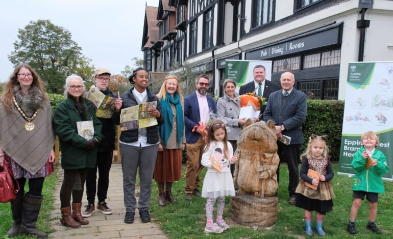 Brambly Hedge mice pop up in Epping Forest as new sculpture trail opens