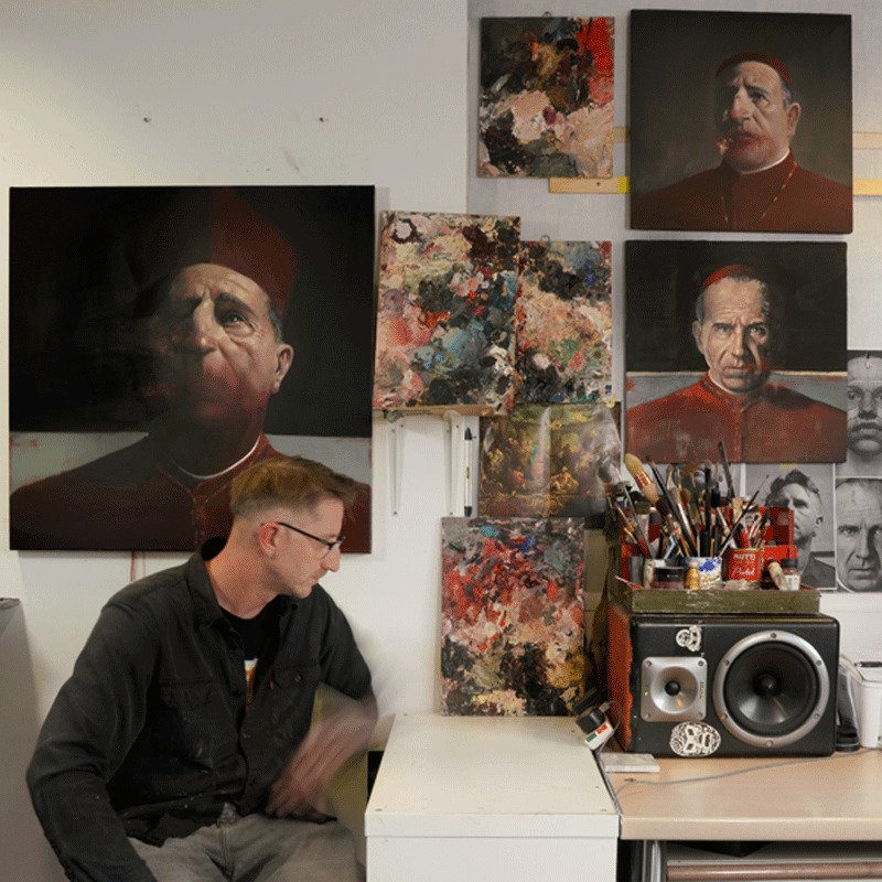 Feature Image Thomas D Wright in his studio – portrait