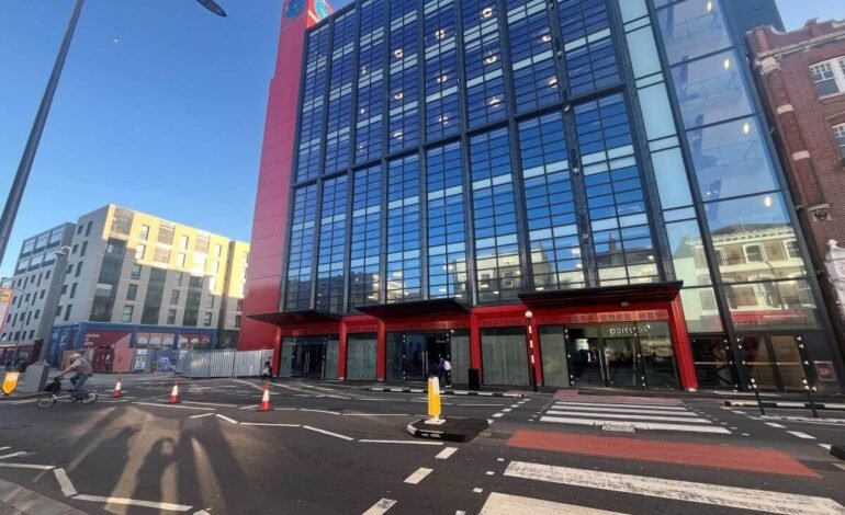 King Street in Hammersmith outside the Civic Campus
