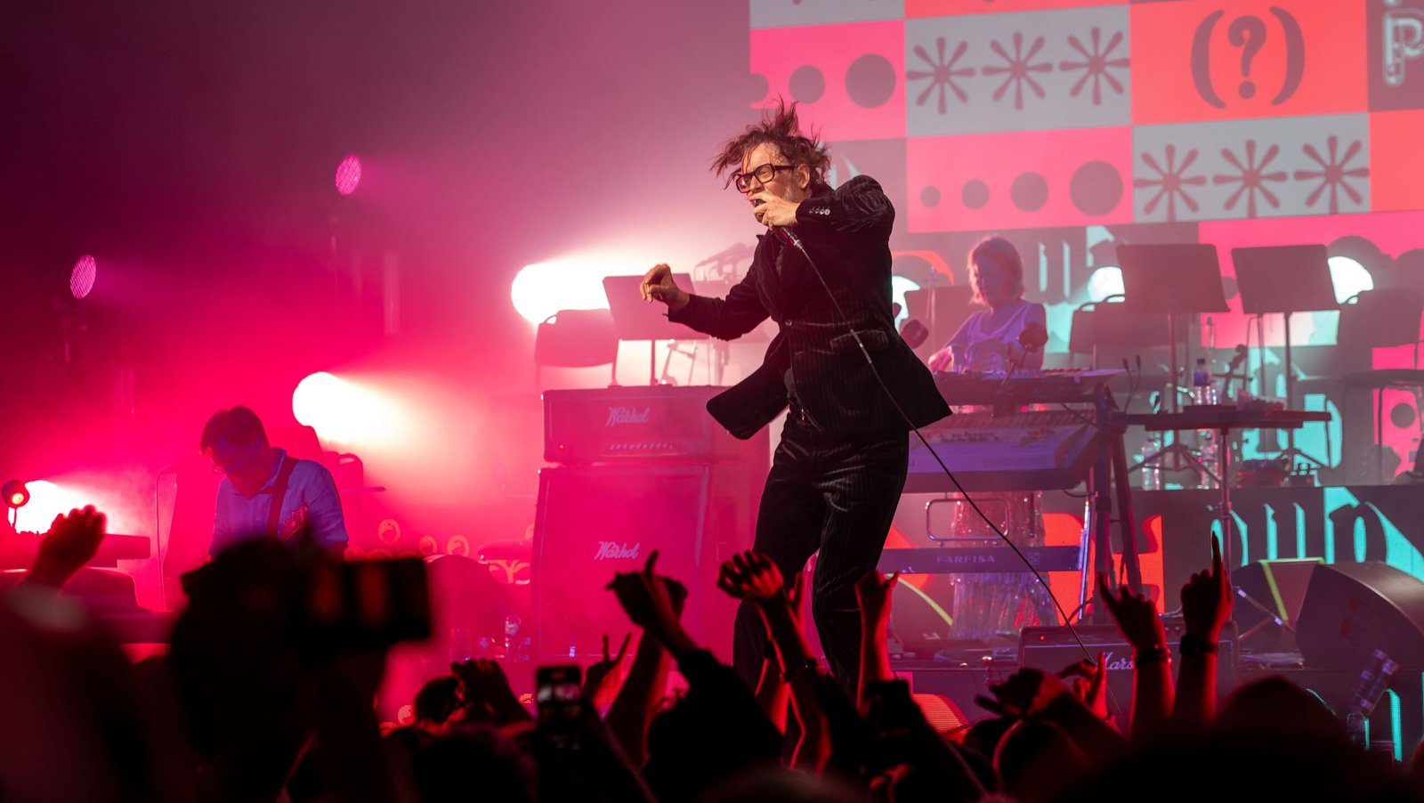 Mercury Prize 2025 – Pulp performing live on stage, Jarvis Cocker leading the crowd during a high energy set