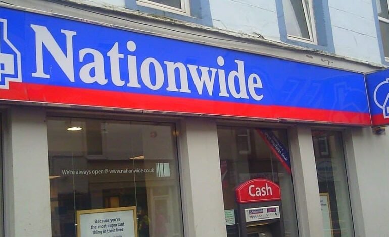 Nationwide switching bonus £175 — branch frontage and cash machine