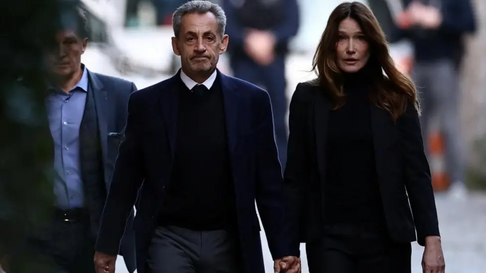Sarkozy behind bars as appeal proceeds