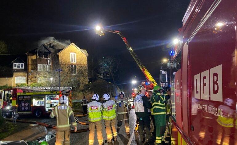 Poundland blaze shuts Penge High Street as crews work through morning