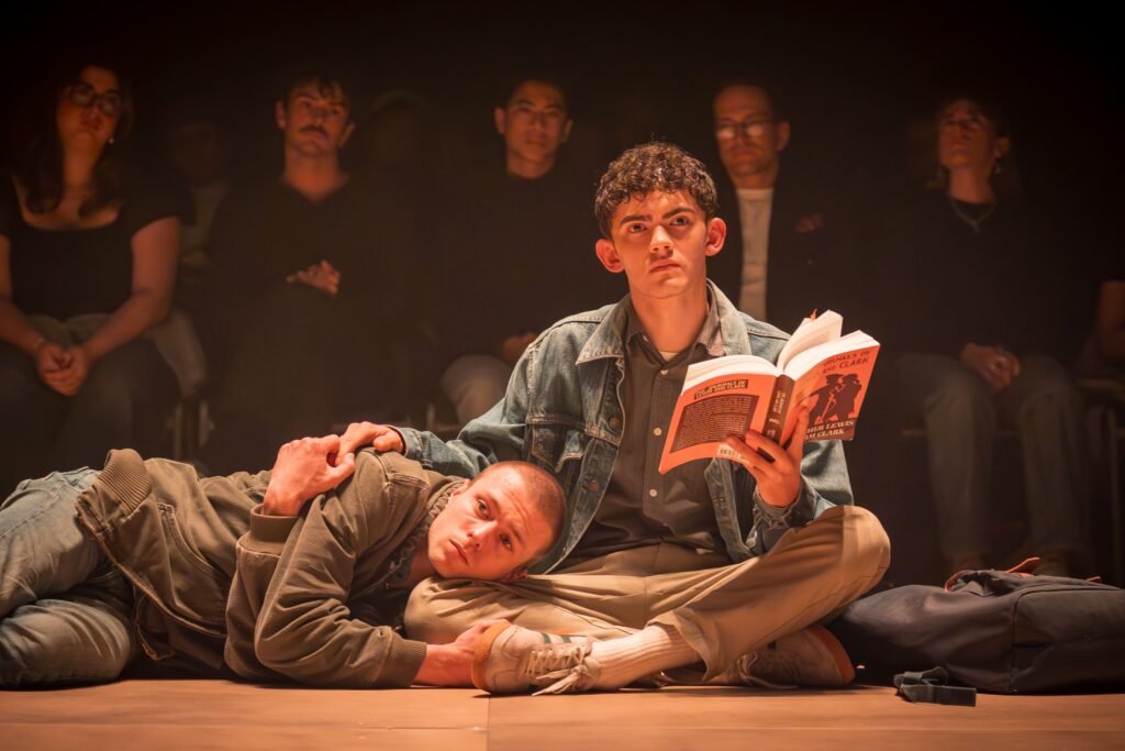 Ruaridh Mollica (Chris) and Joe Locke (Jake) in Clarkston. Photo by Marc Brenner