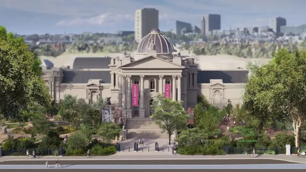 Tate Britain Clore Garden approved to transform Millbank frontage