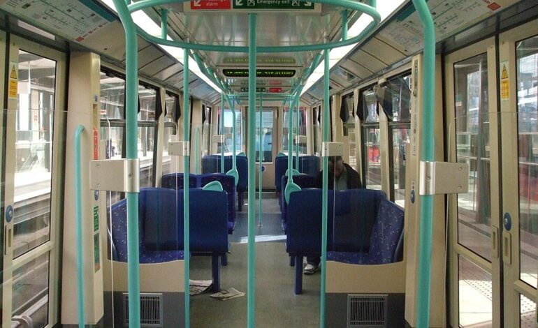 interior of the old dlr trains